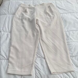 A New Day Beige Elastic Waist Pants